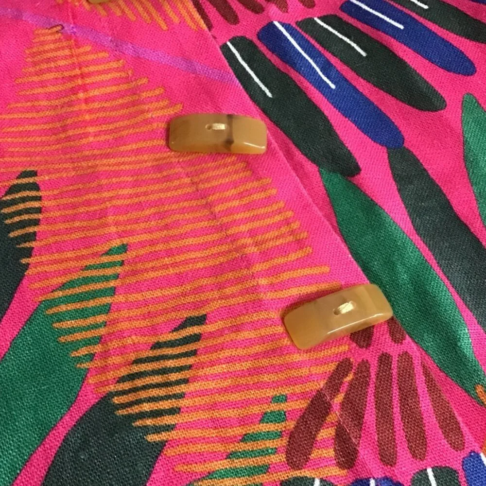 FARM RIO Macaw Side Buttons Mini Dress Multi - Picture 12 of 16